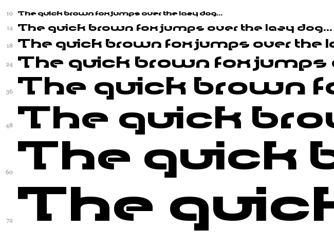 Rally Blade font waterfall